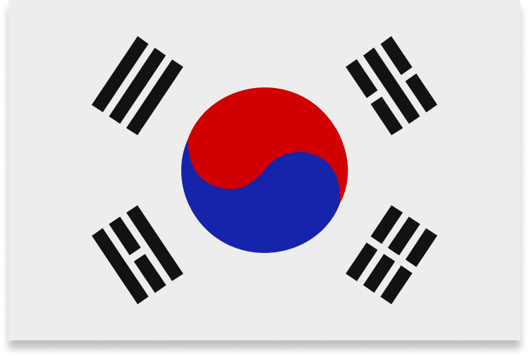 The Republic of Korea flag